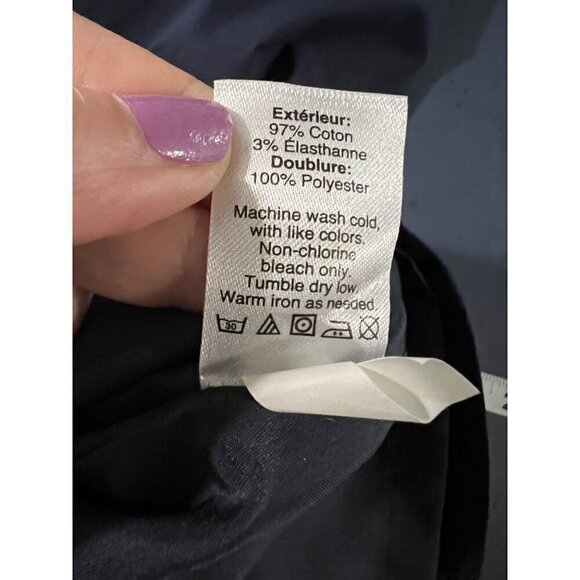 J Crew Navy Blue Short Sleeve Sheath Dress Womens M - Picture 9 of 10